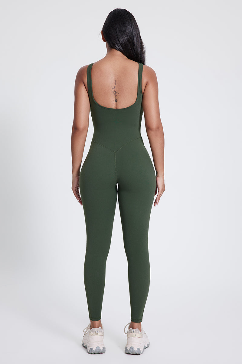 Body de yoga Amara con espalda en U