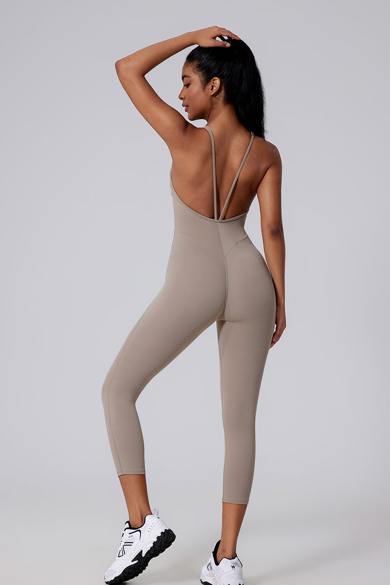 Liv V-Back Full-Length Bodysuit