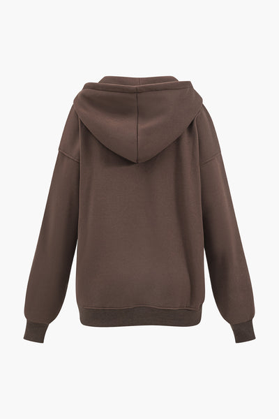 Solid Long Sleeve Hooded