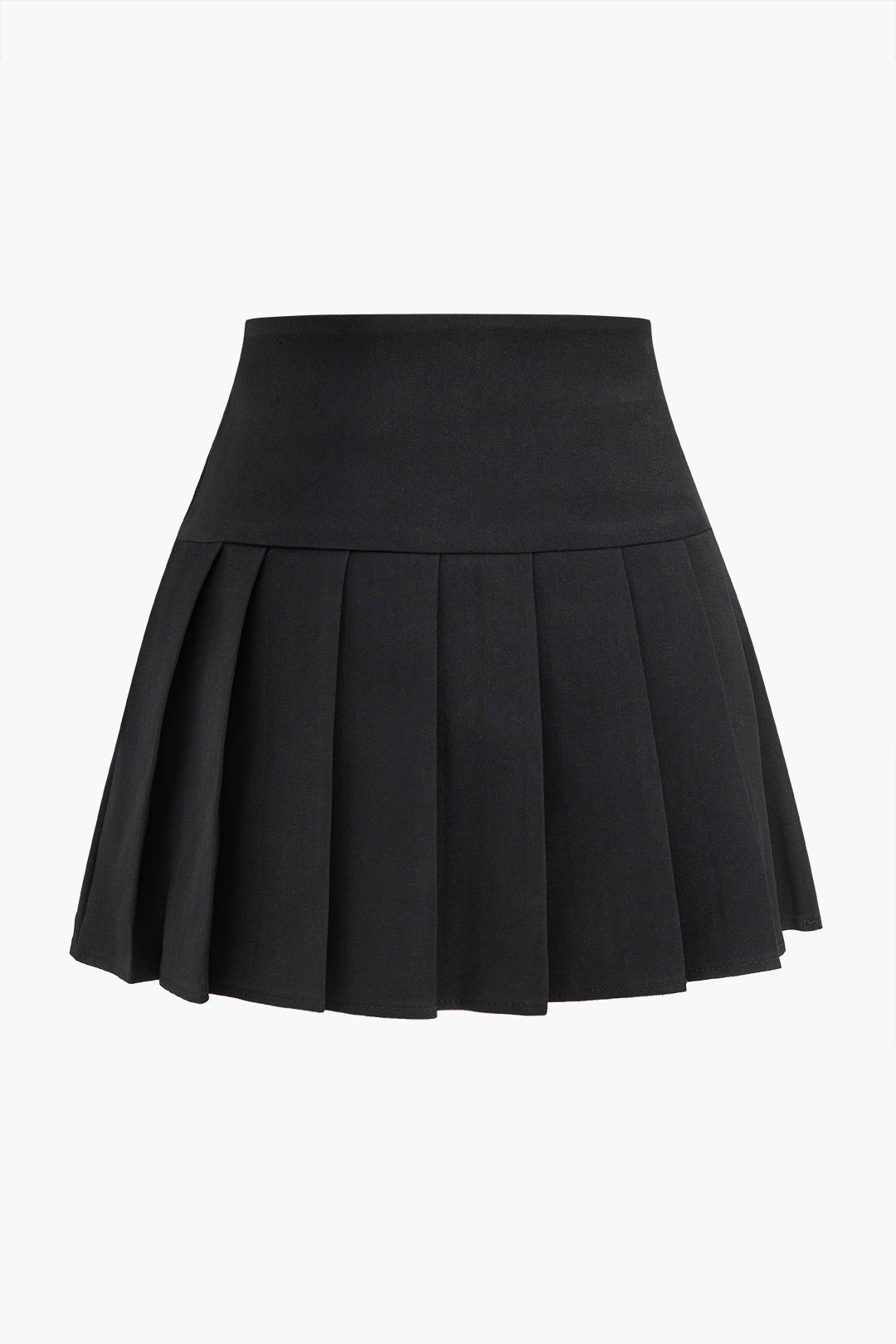 Pleated Asymmetrical Waist Skirt