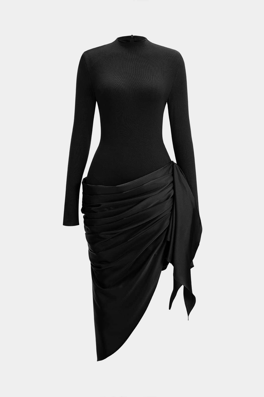 Dökümlü Midi Elbise