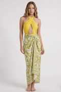 Tropical Yellow Swimsuit & Sarong