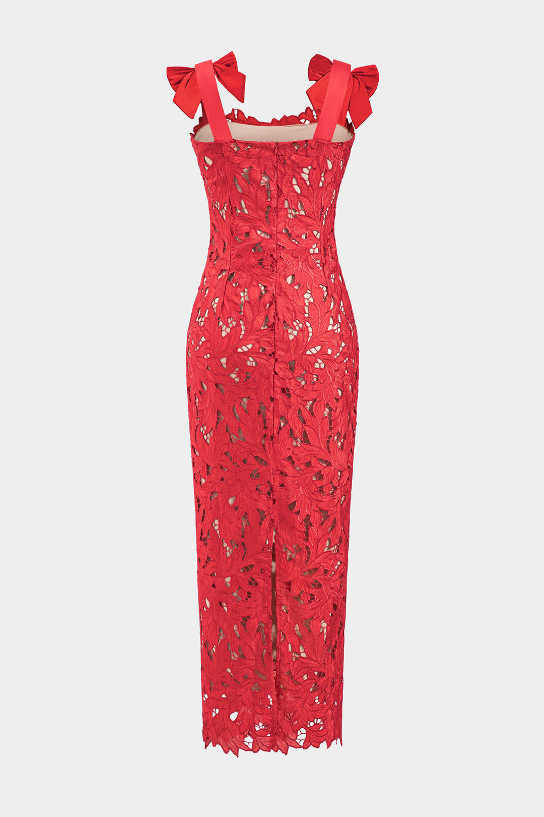 Fiyonk Detaylı Dantel Elbise 