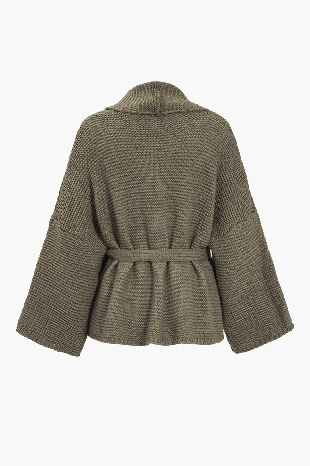 Belted V-neck Sweater Hırka