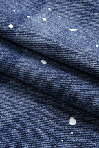 Dantel Detaylı Geniş Paçalı Kot Pantolon