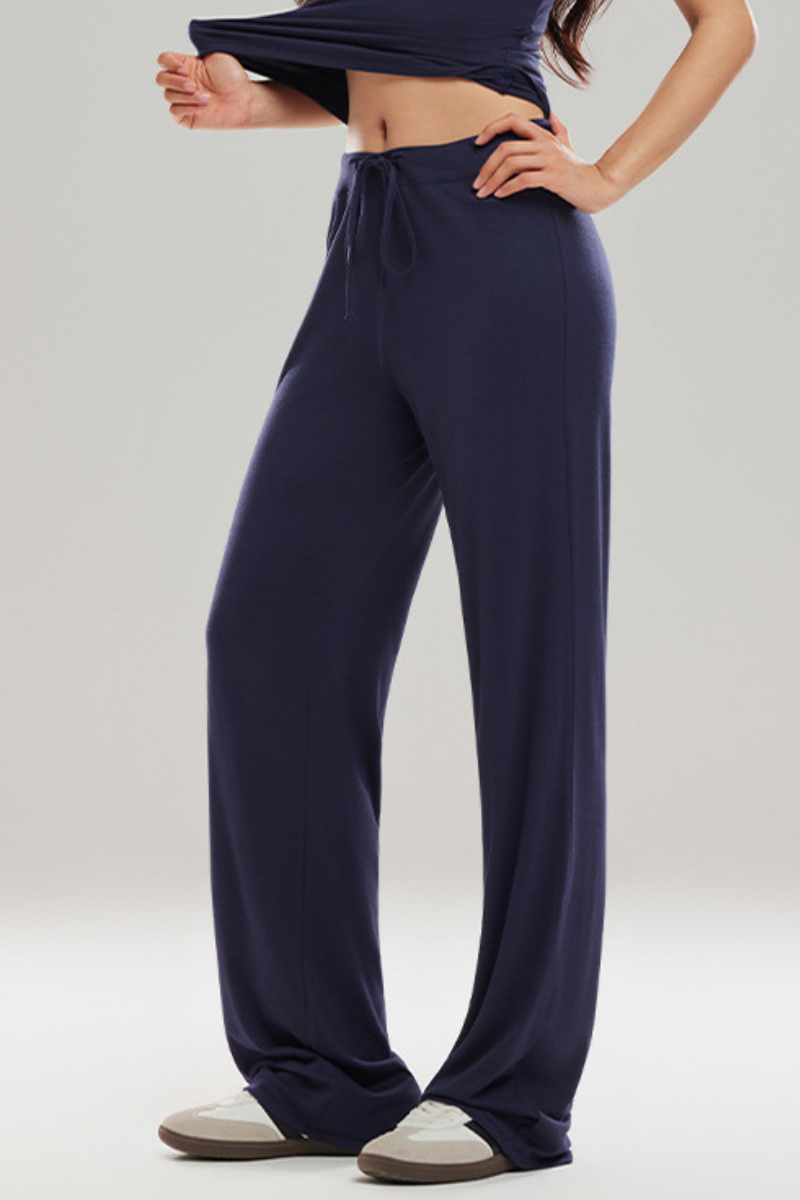 Etta Drawstring Straight Leg Pants