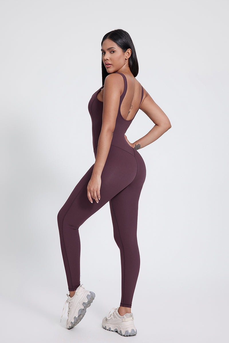 Body de yoga Amara con espalda en U