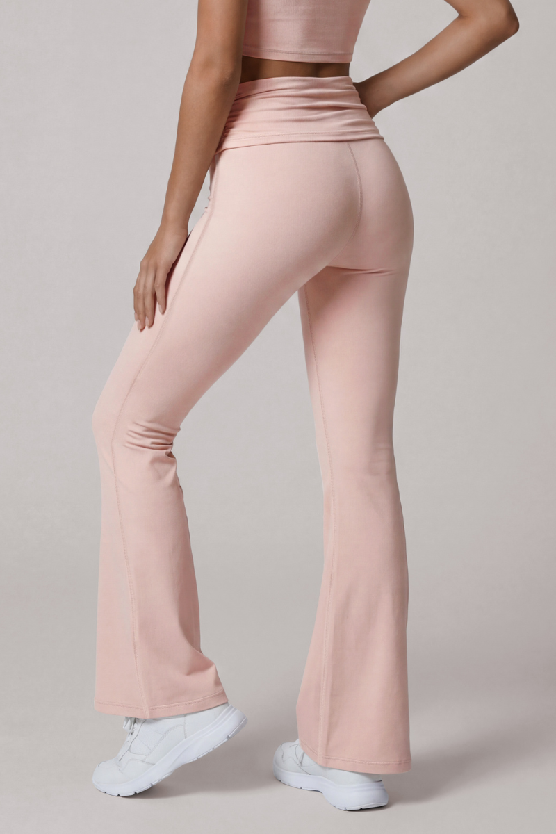 Freya Ruched-Waist Flared Pants