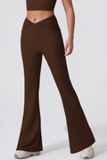 Vivi Twist-Waist Flared Leggings
