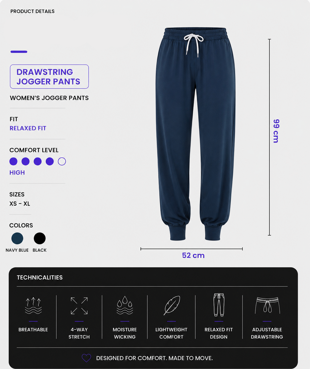 Jogger Tapered Drawstring