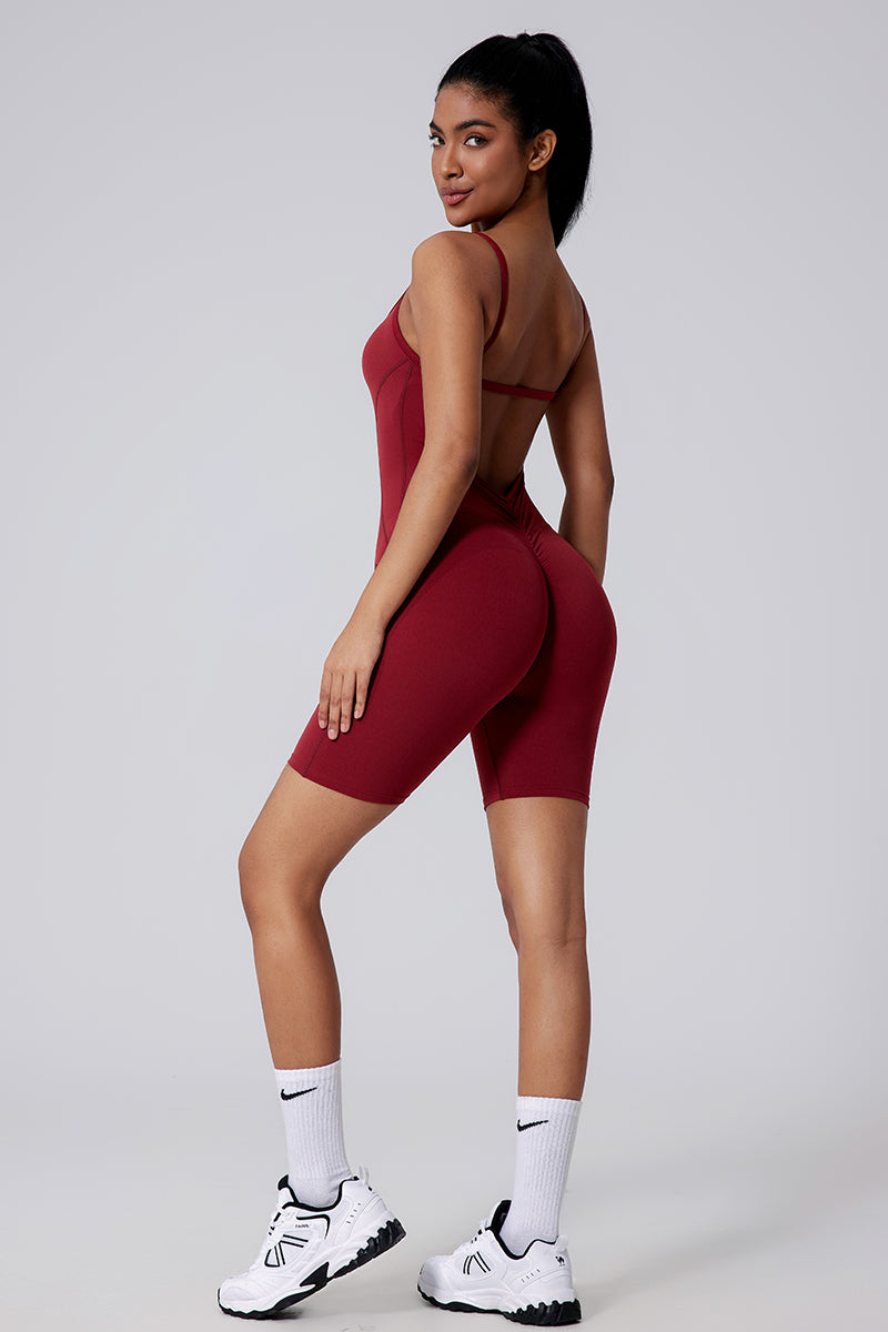 Body Tove con frunces y espalda calada