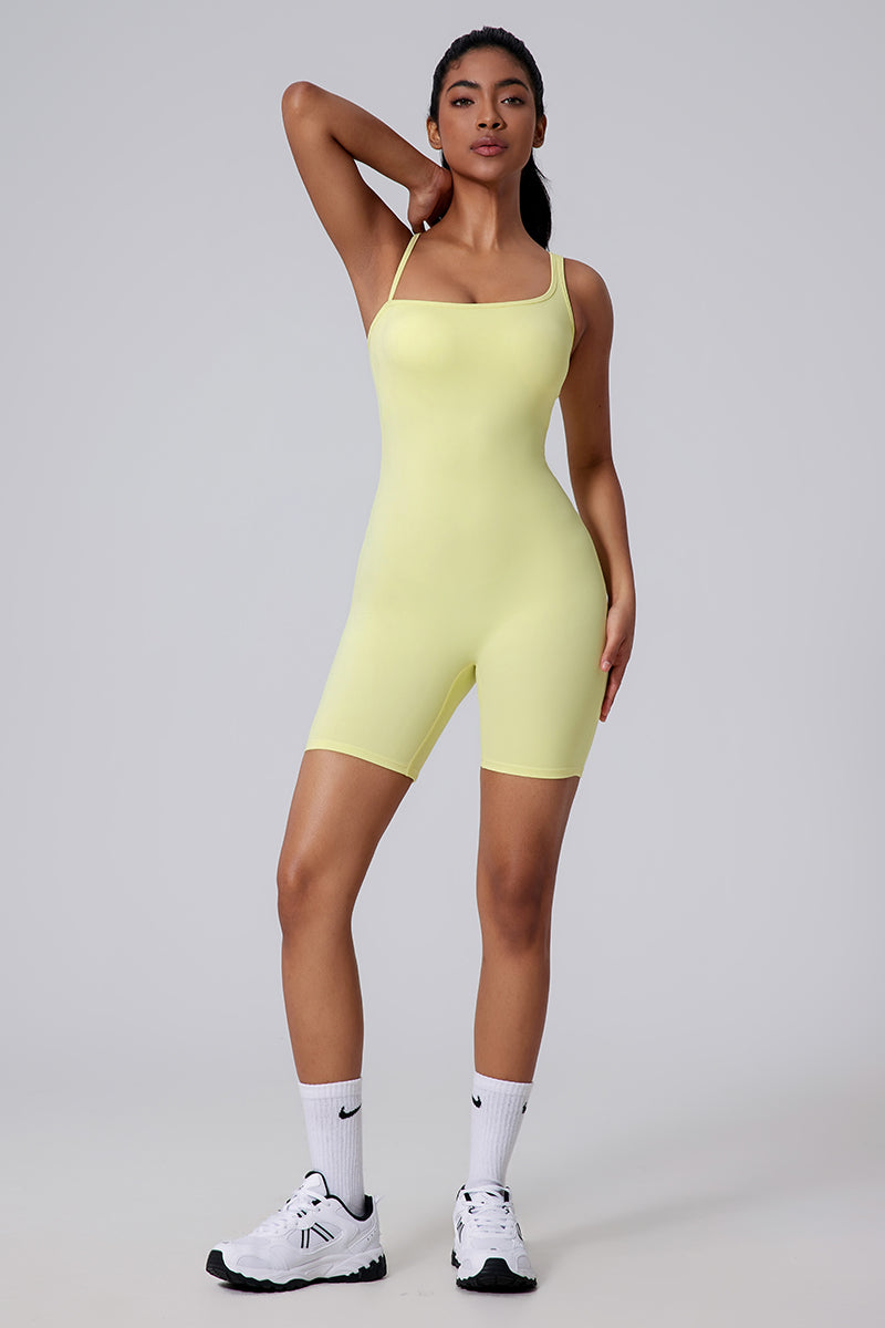 Body Inga con espalda en Y y short integrado