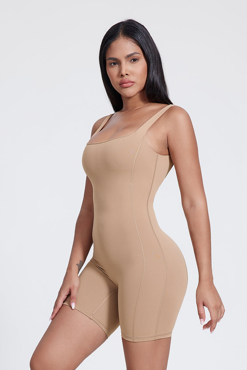 Body Mette con bretelle sottili e schiena a U