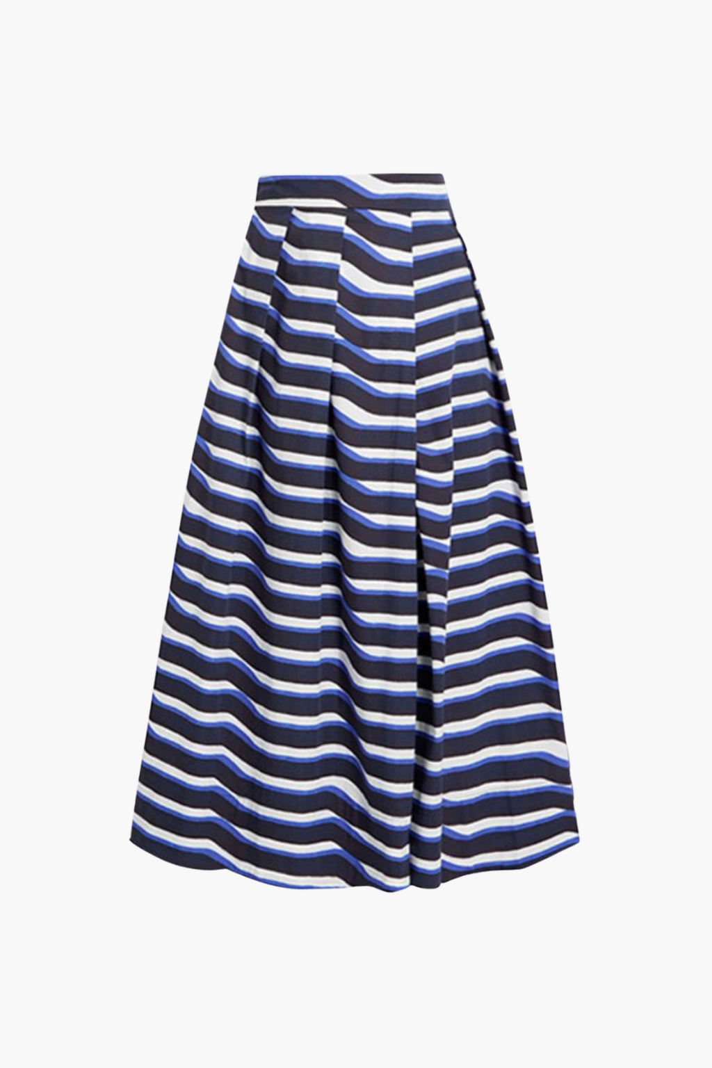 Striped Blue Swimsuit & Sarong