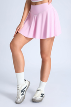 Della V-Waist Pleated Skort