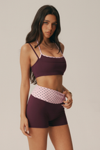 Conjunto Mimi de sujetador y shorts de lunares