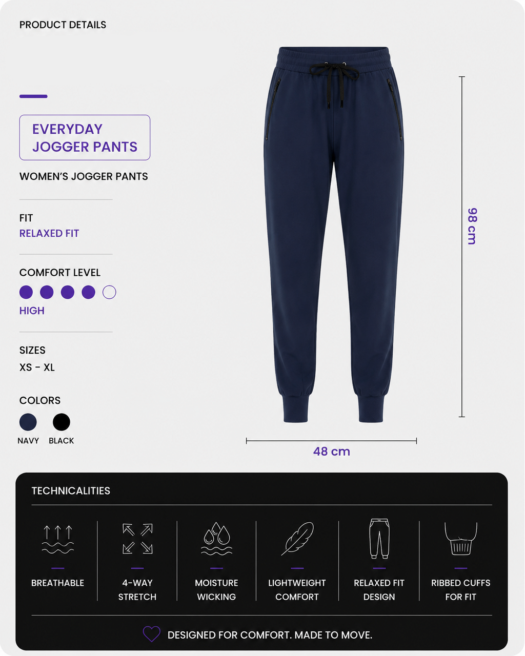 High-Waist Drawstring Jogger