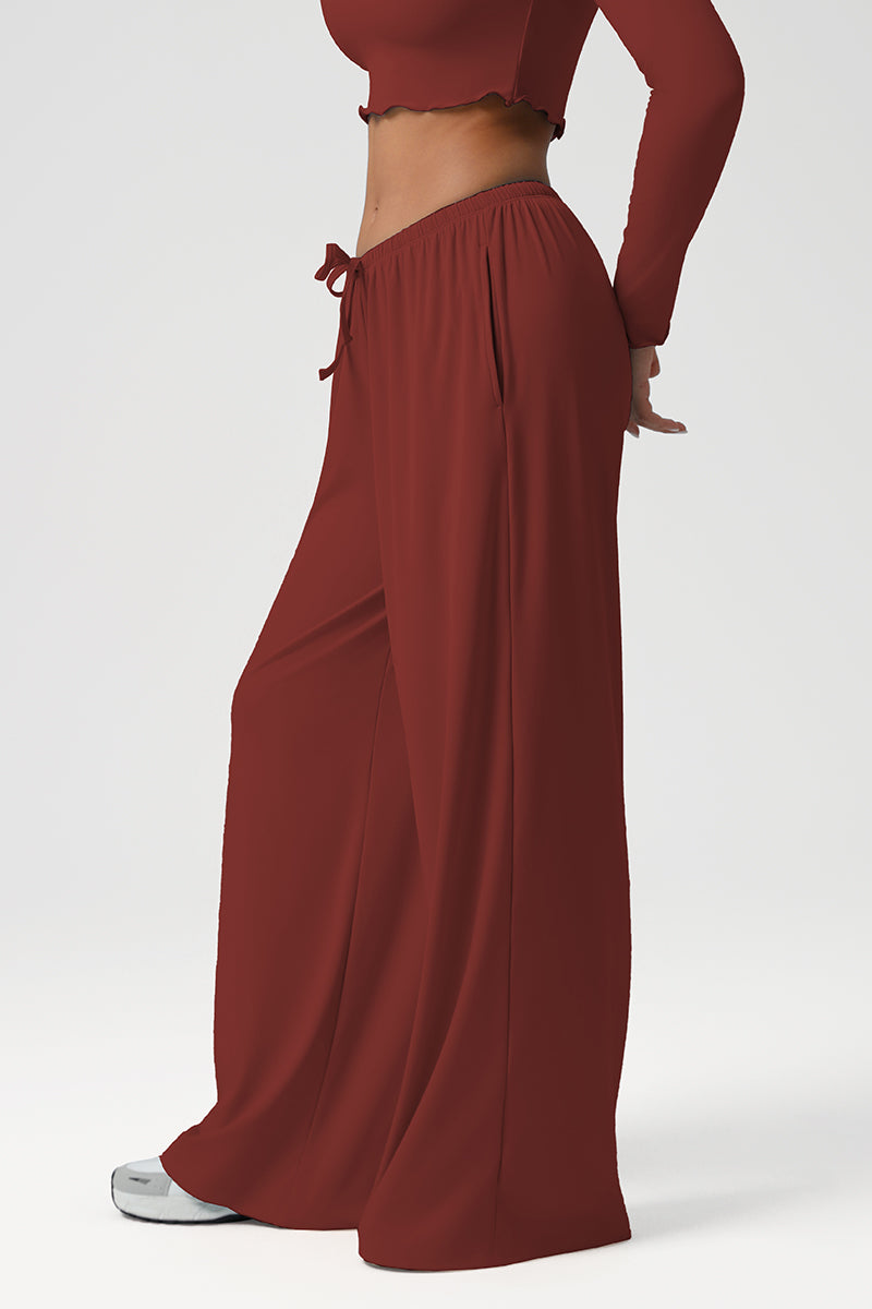 Jade Low-Rise Wide Leg Pants