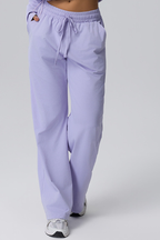 Lena Waffle Drawstring Straight Leg Pants