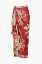 Ethnic Red Bikini & Sarong