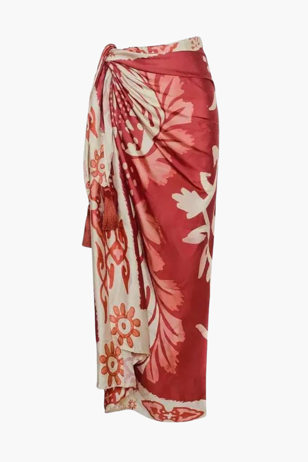 Ethnic Red Bikini & Sarong