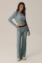 Sorrento Striped Long Sleeve Top & Pants Set