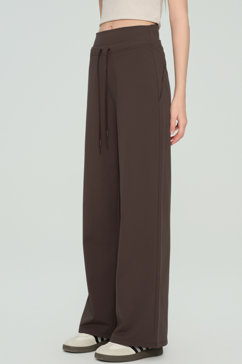 Elsa Double-Waist Wide Leg Pants