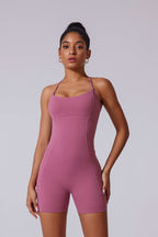 Body Odette con nudo trenzado y short integrado
