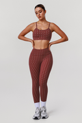 Women's Sports Polka Dot Bra Leggings Two-Piece Set