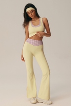 Conjunto Clio de camiseta de tirantes y pantalón acampanado de lunares
