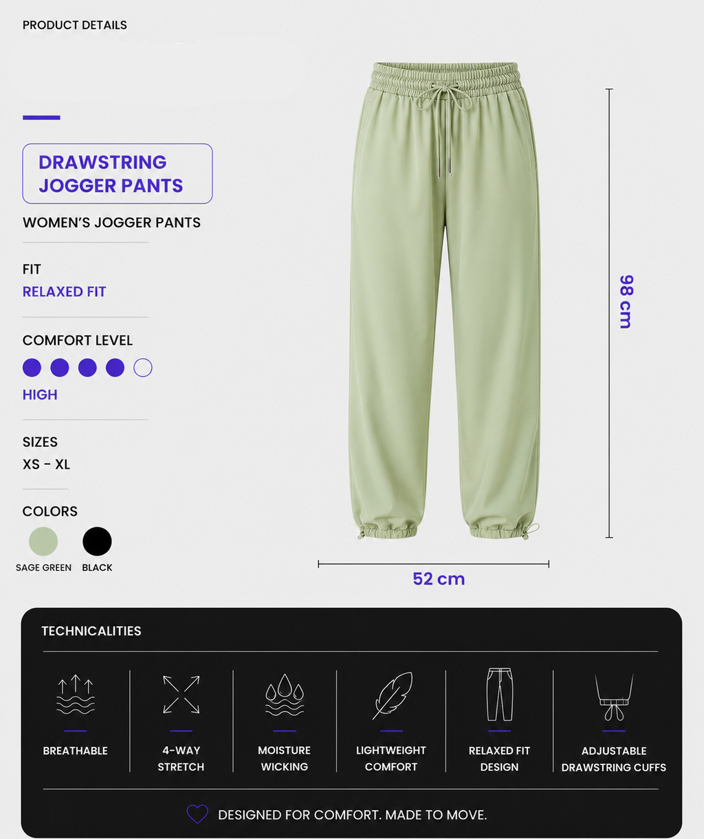 Jogger Elastic Drawstring