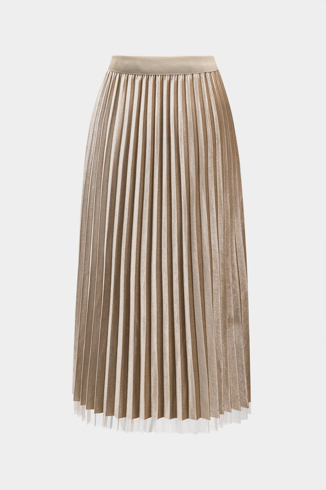 Pileli Örme Midi Etek 