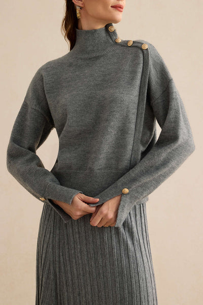 Asymmetrical Long-Sleeve Kazak