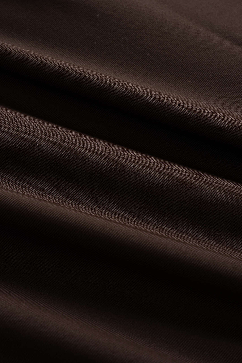 Brown Contrast Stripe Swimsuit