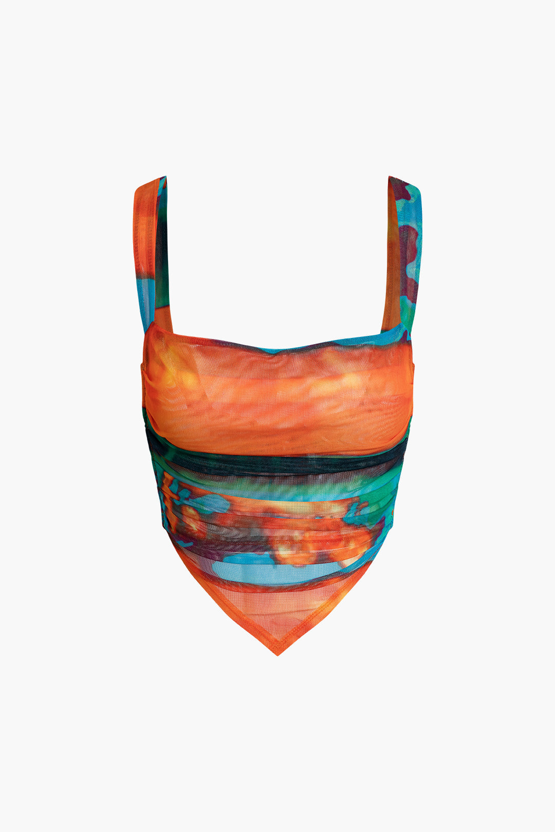 Soyut Desenli Şal Üst 