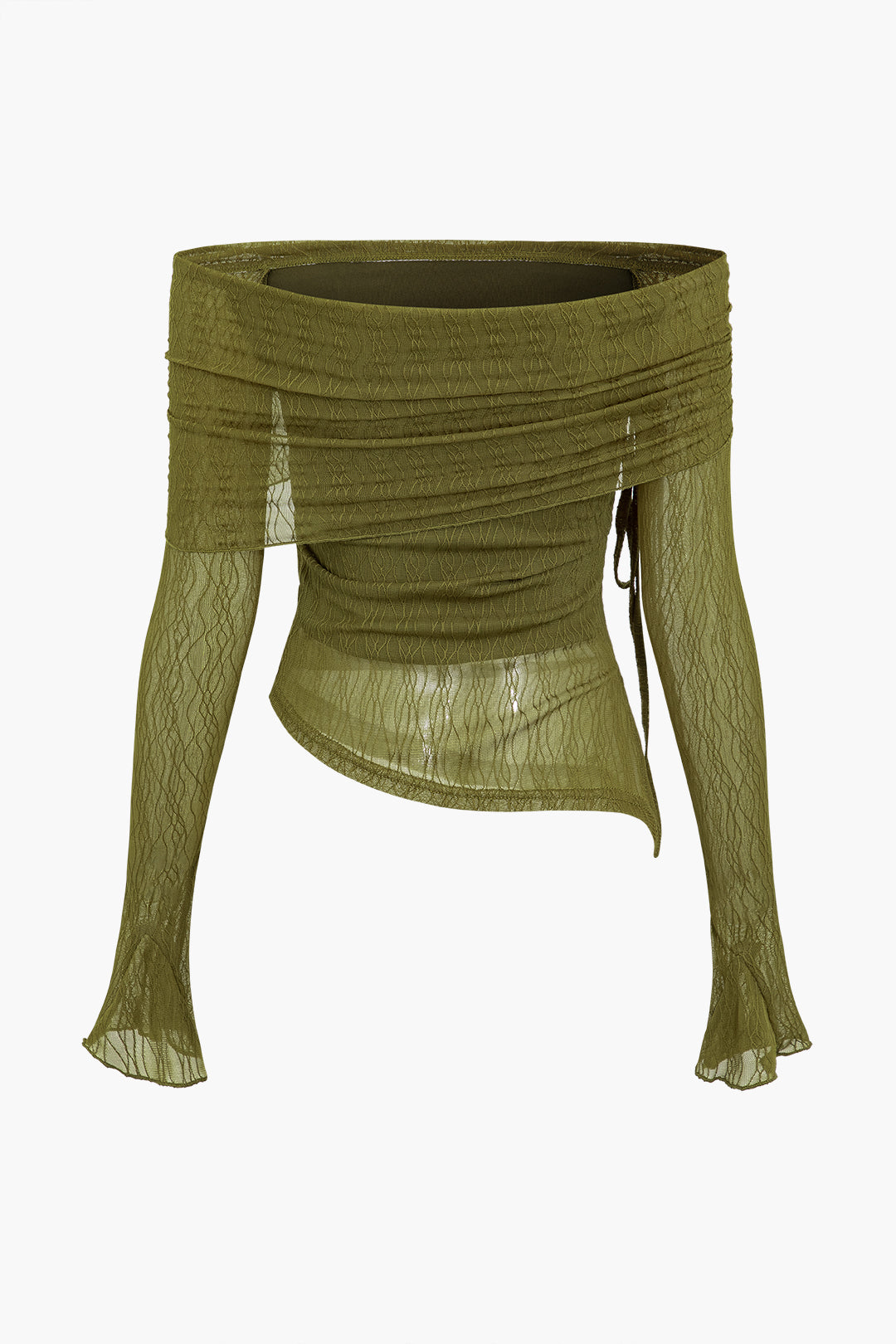 Omuzları açık triko bluz