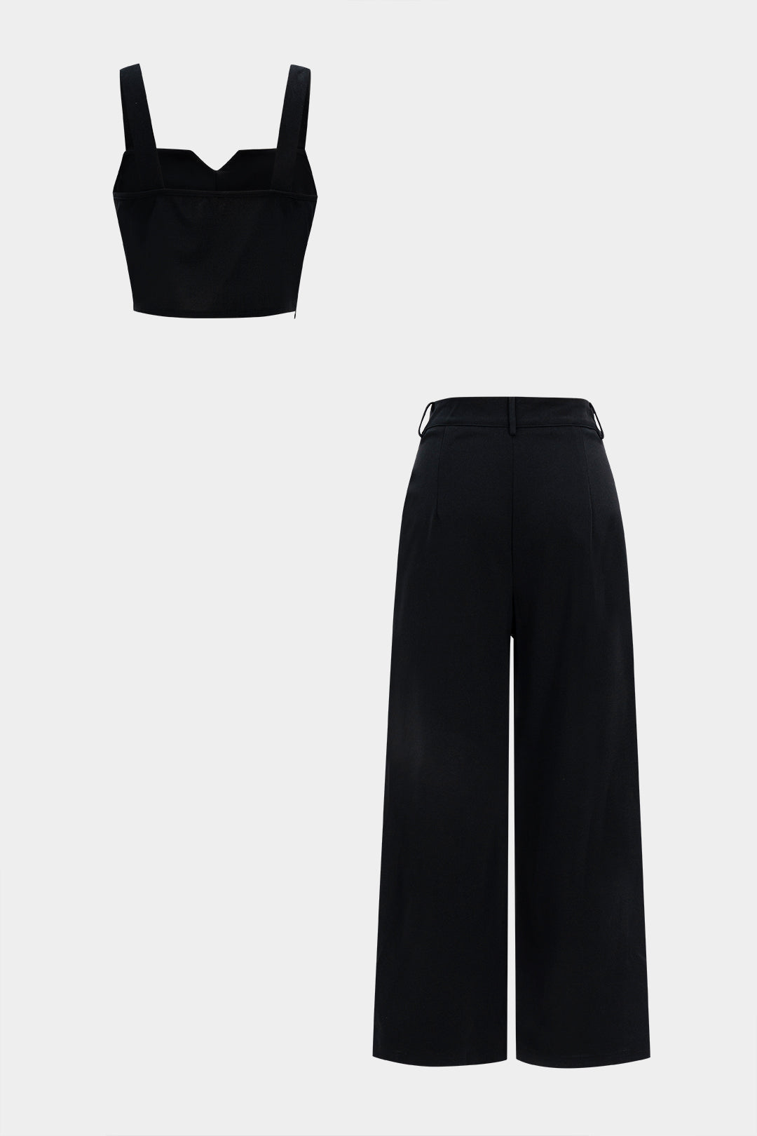 Yapılandırılmış Geniş Paçalı Set 