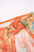 Rosvell Sunset Marble Bikini & Pareo Set