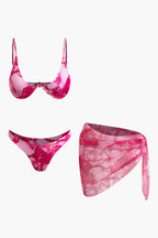 Destekli Sarong Bikini Takımı