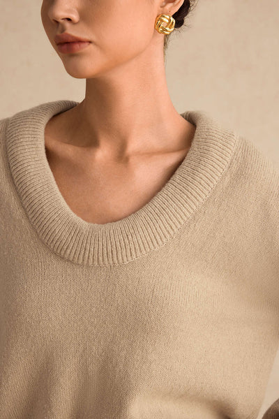 Sweater V-Neck Long-Sleeve Sweater