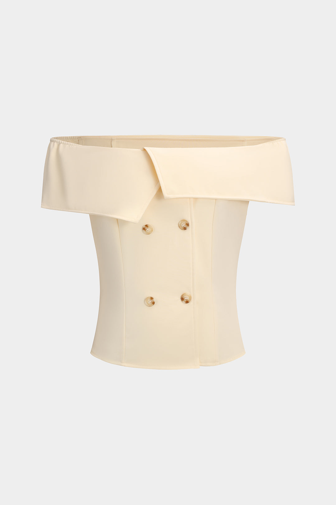 Ivory Luxe Off-Shoulder Blouse &amp; Pleated Maxi Skirt Set