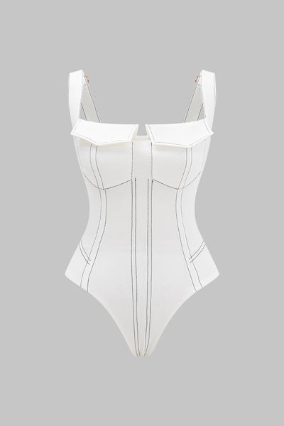Contour Corset Bodysuit &amp; Palazzo Trouser Set