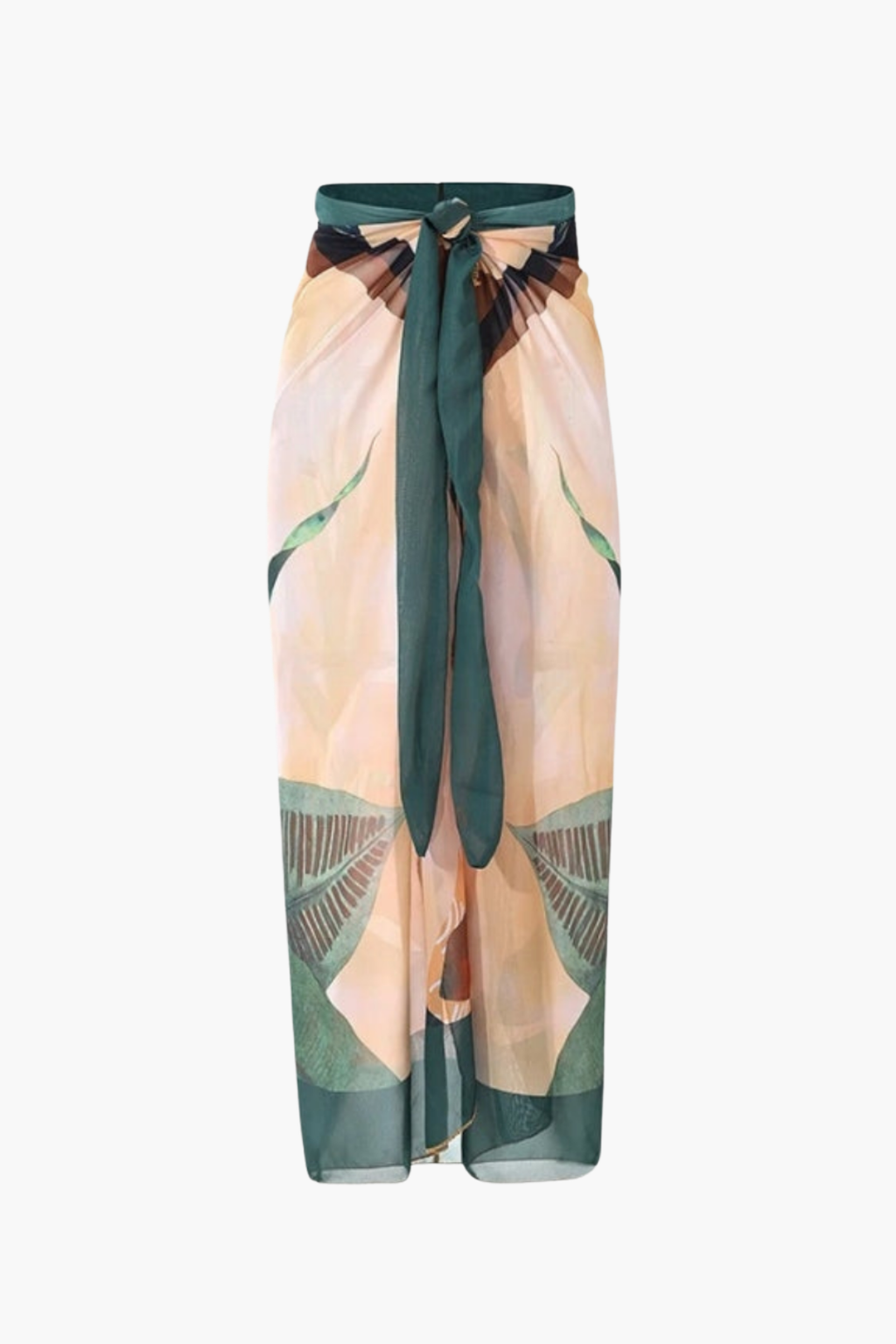 Natural Print Swimsuit & Pareo