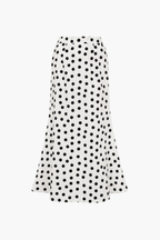 Elegant Polka Dot Swimsuit & Sarong