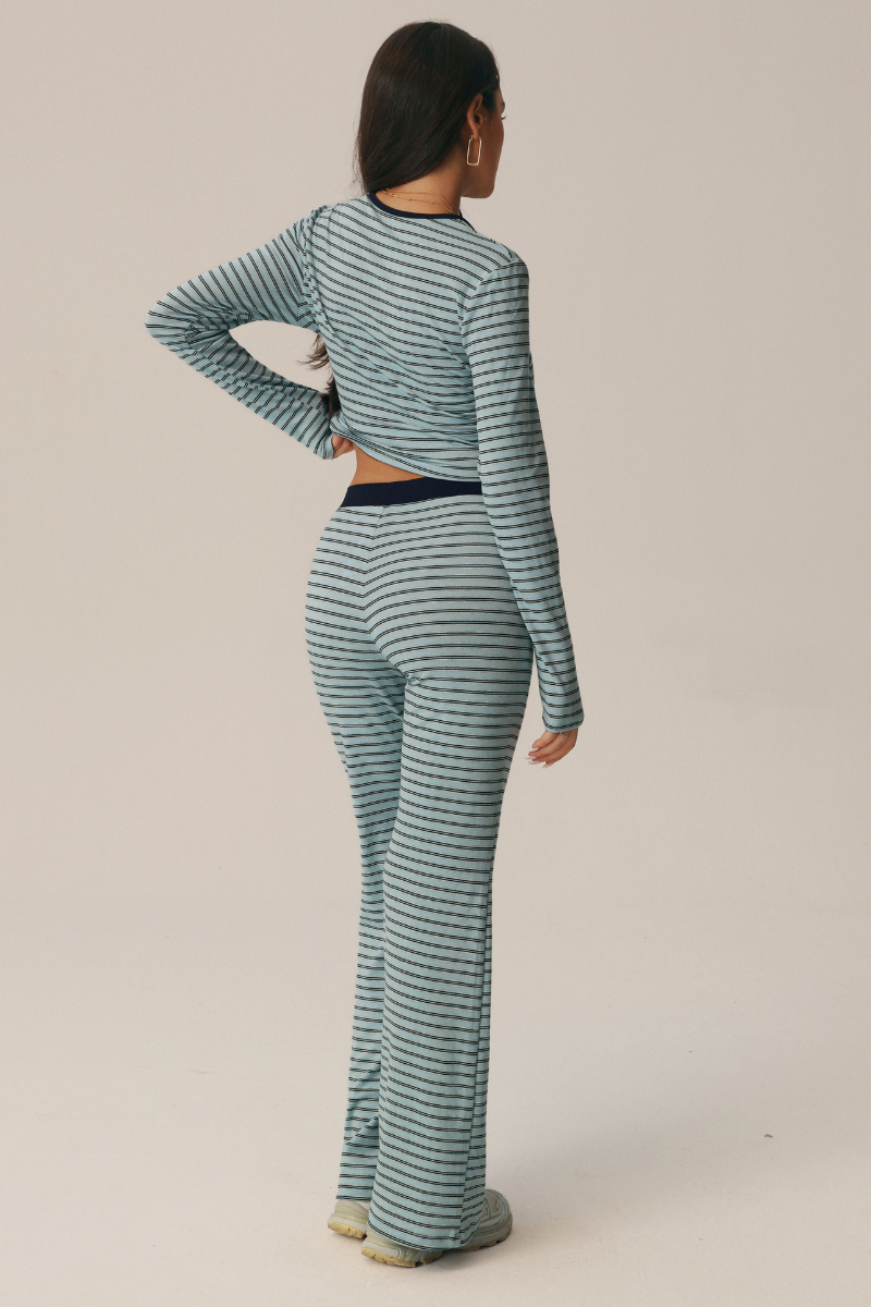 Sorrento Striped Long Sleeve Top & Pants Set