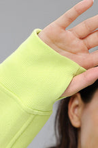 Sena Cropped Zip Fleece Hoodie