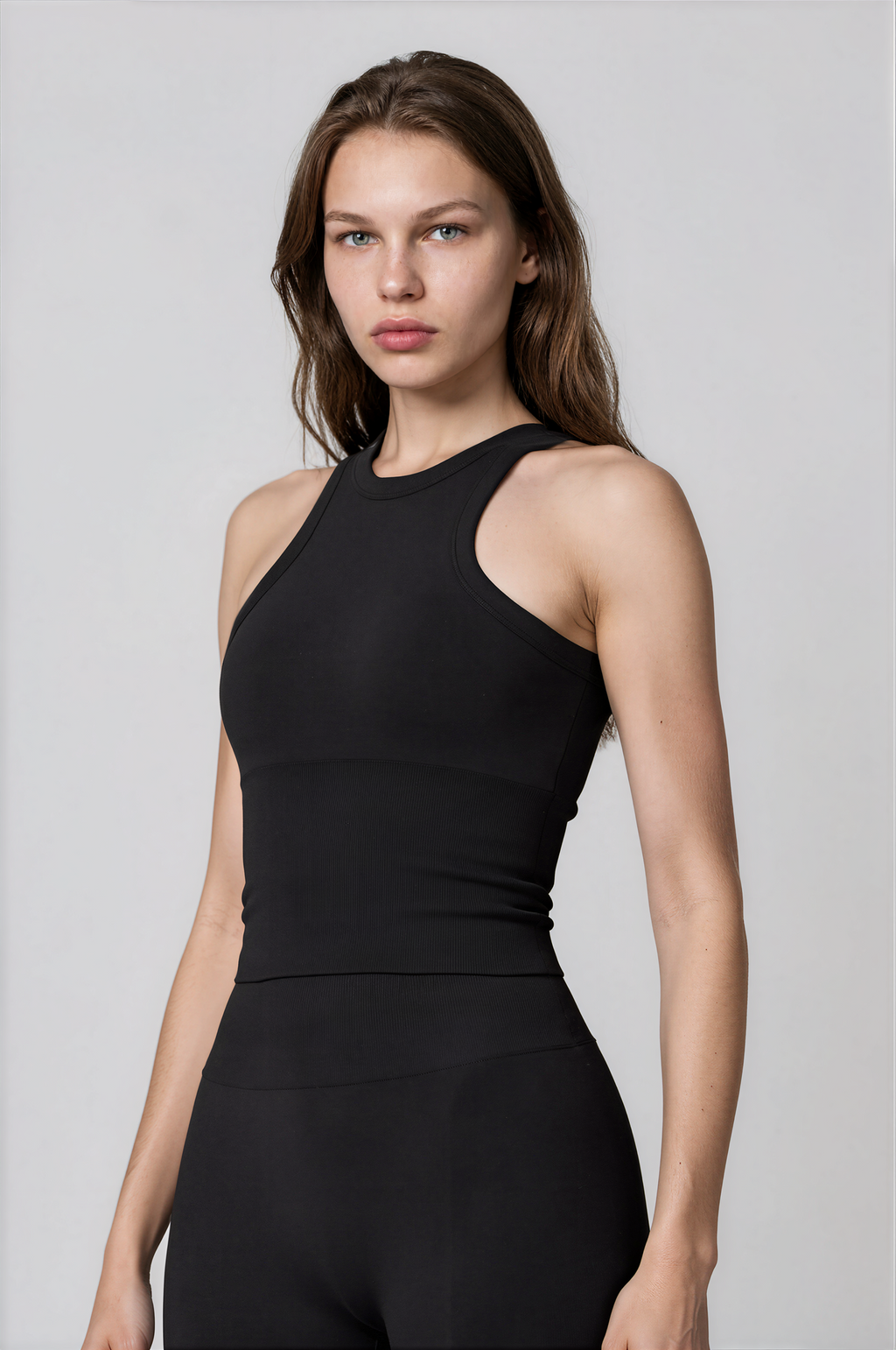 Chloe Racer Top – Black