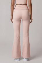 Freya Ruched-Waist Flared Pants