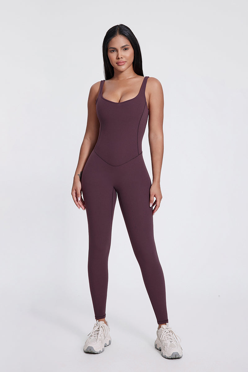 Body de yoga Amara con espalda en U