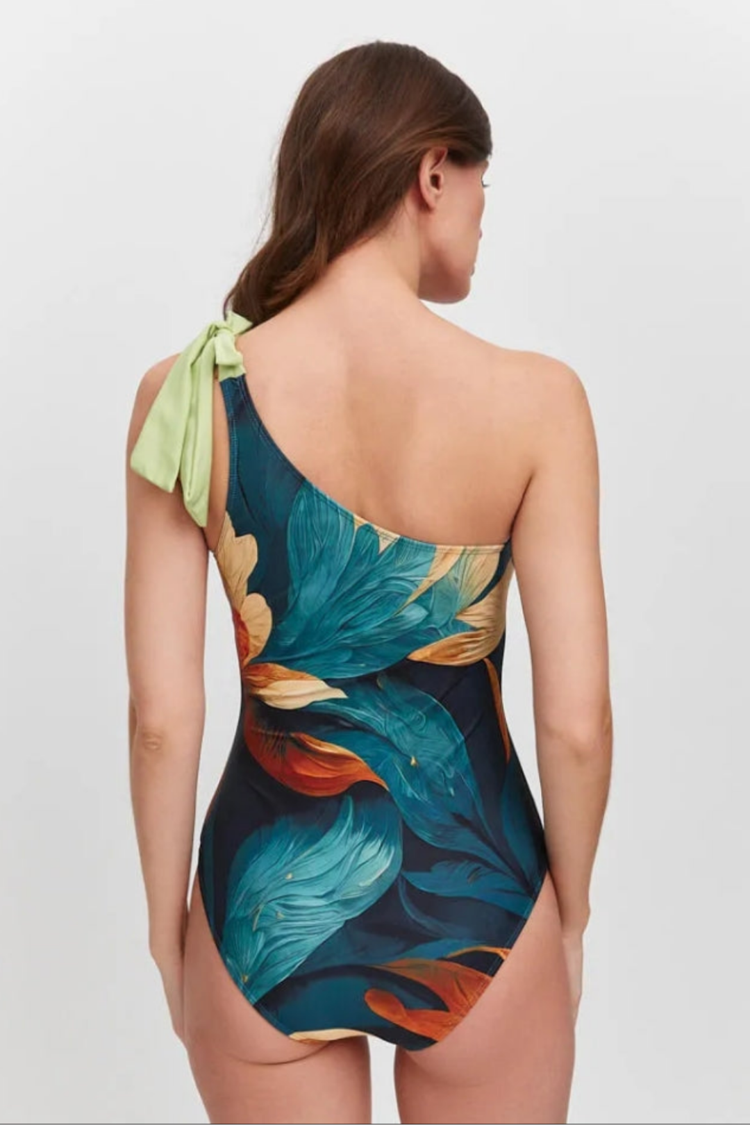 Tropical Green Swimsuit & Pareo